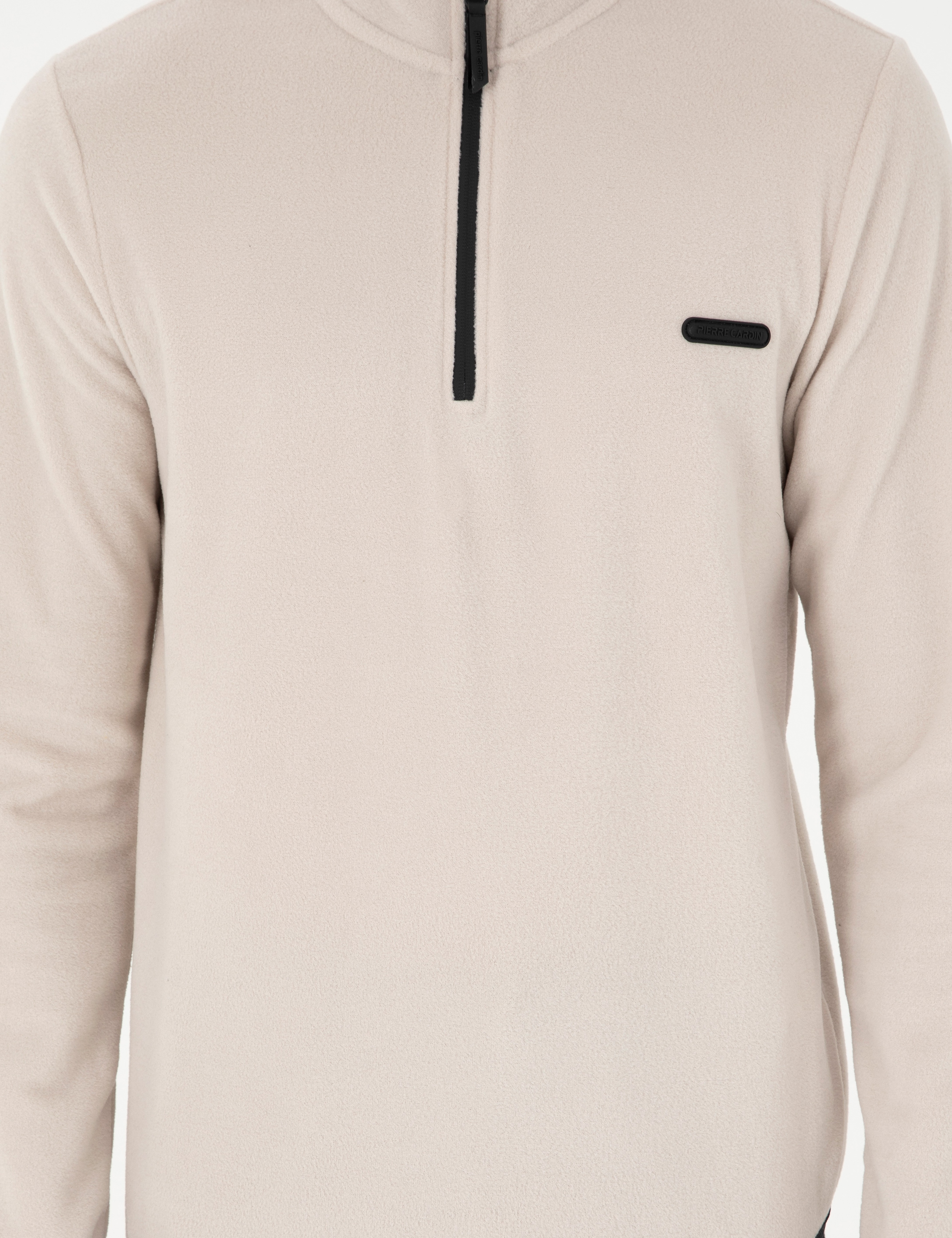 Taş Regular Fit Yarım Fermuarlı Polar Sweatshirt