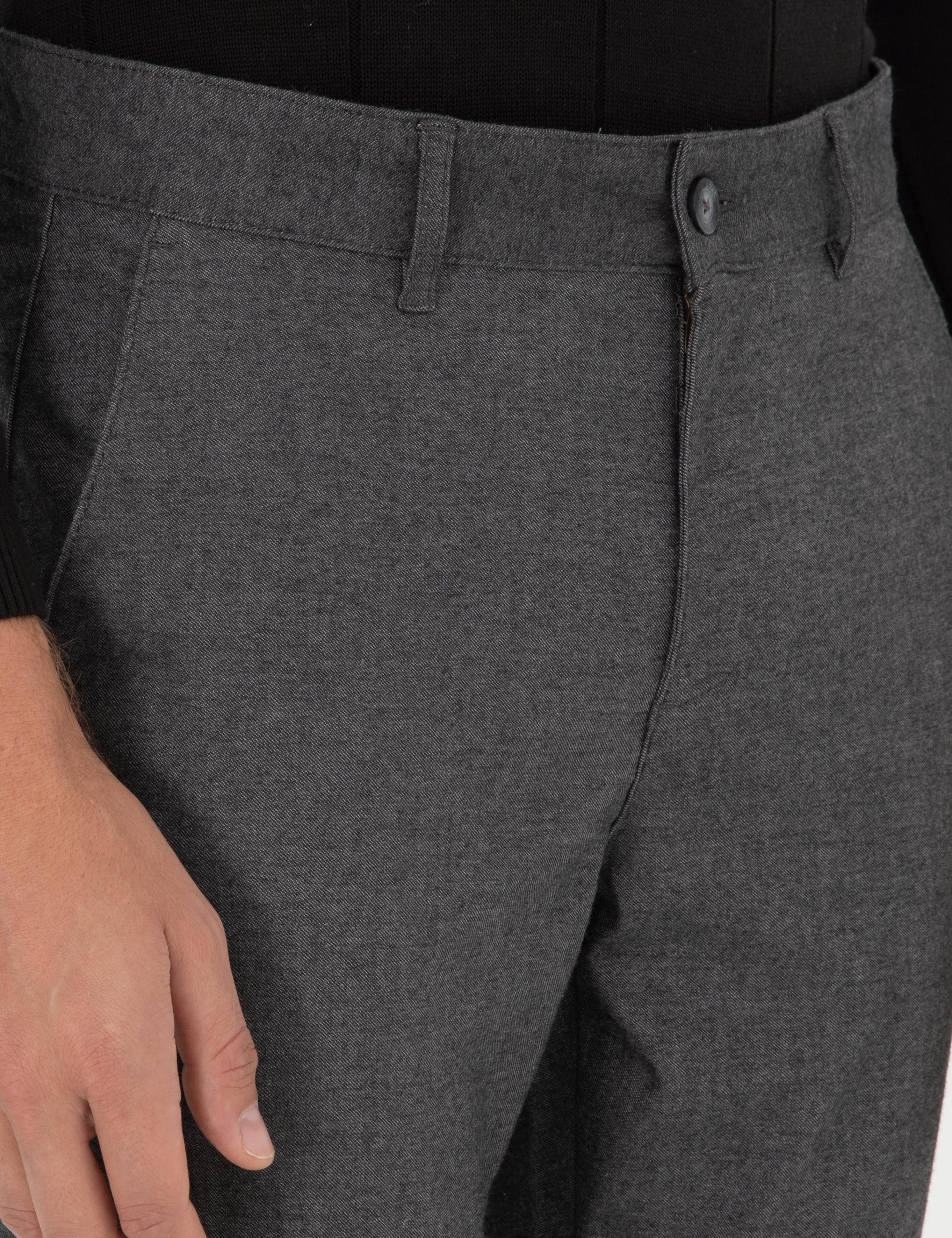 Gri Slim Fit Kanvas Pantolon