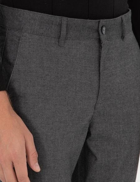 Gri Slim Fit Kanvas Pantolon - 50299539022