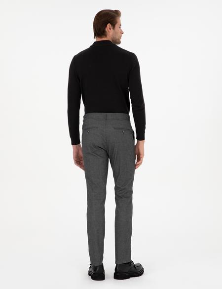 Gri Slim Fit Kanvas Pantolon - 50299539022