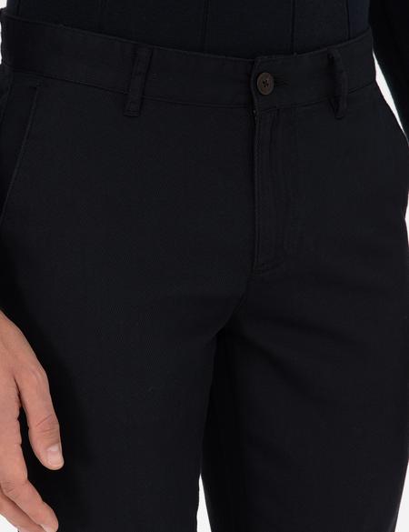 Siyah Slim Fit Kanvas Pantolon - 50299517185