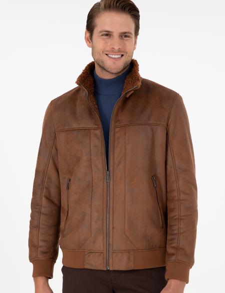 Taba Kürk Detaylı Ceket - 50300557004