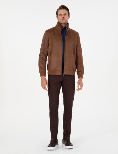 Taba Kürk Detaylı Ceket - 50300557004