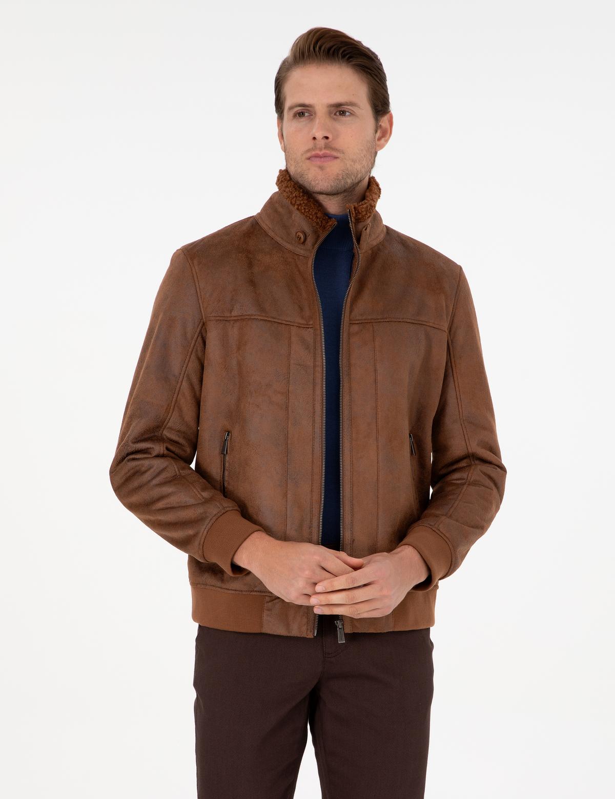 Taba Kürk Detaylı Ceket