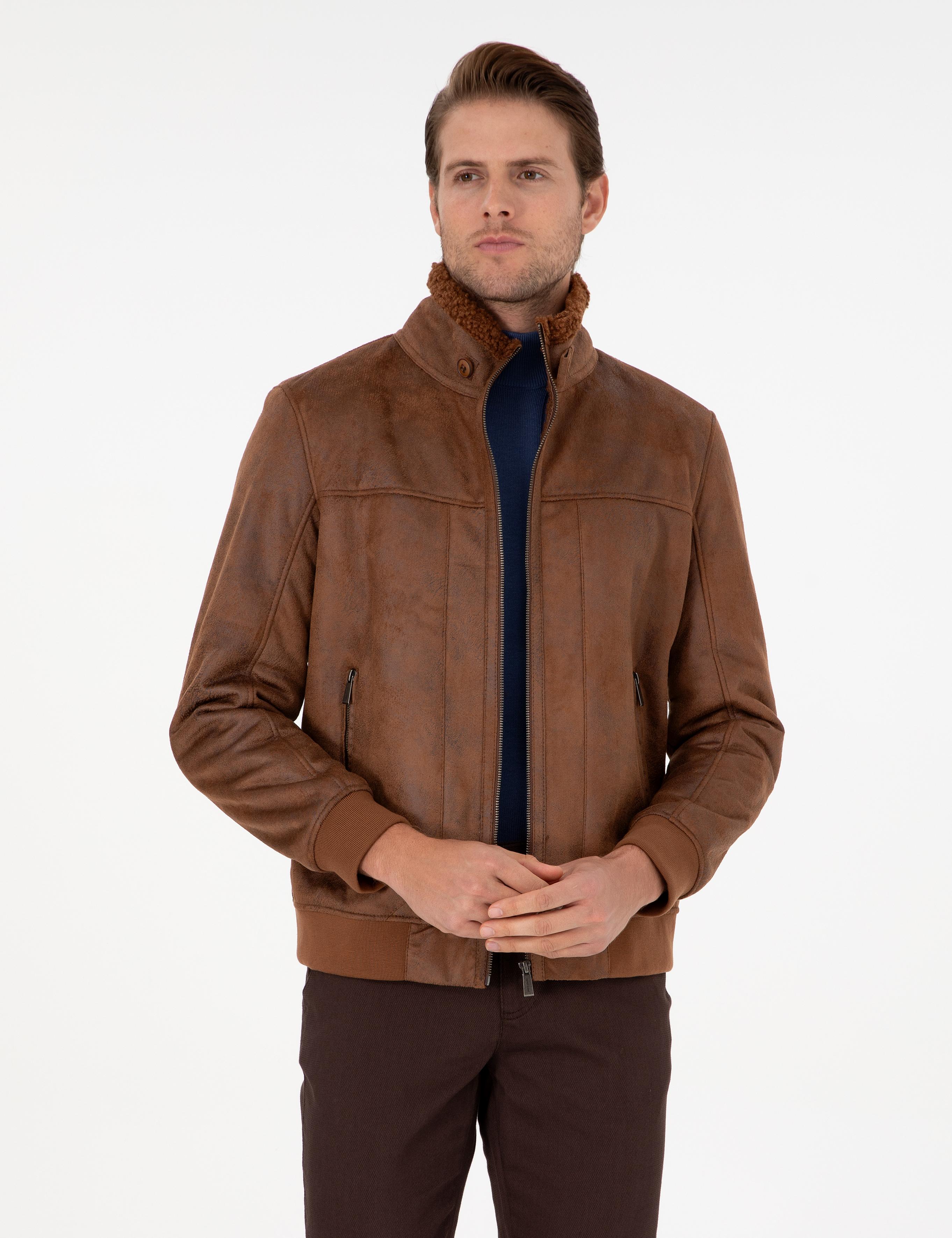 Taba Kürk Detaylı Ceket