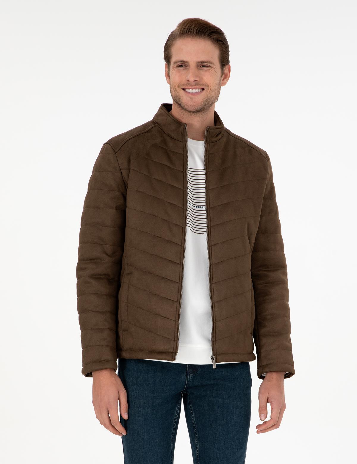 Haki Suni Deri Ceket