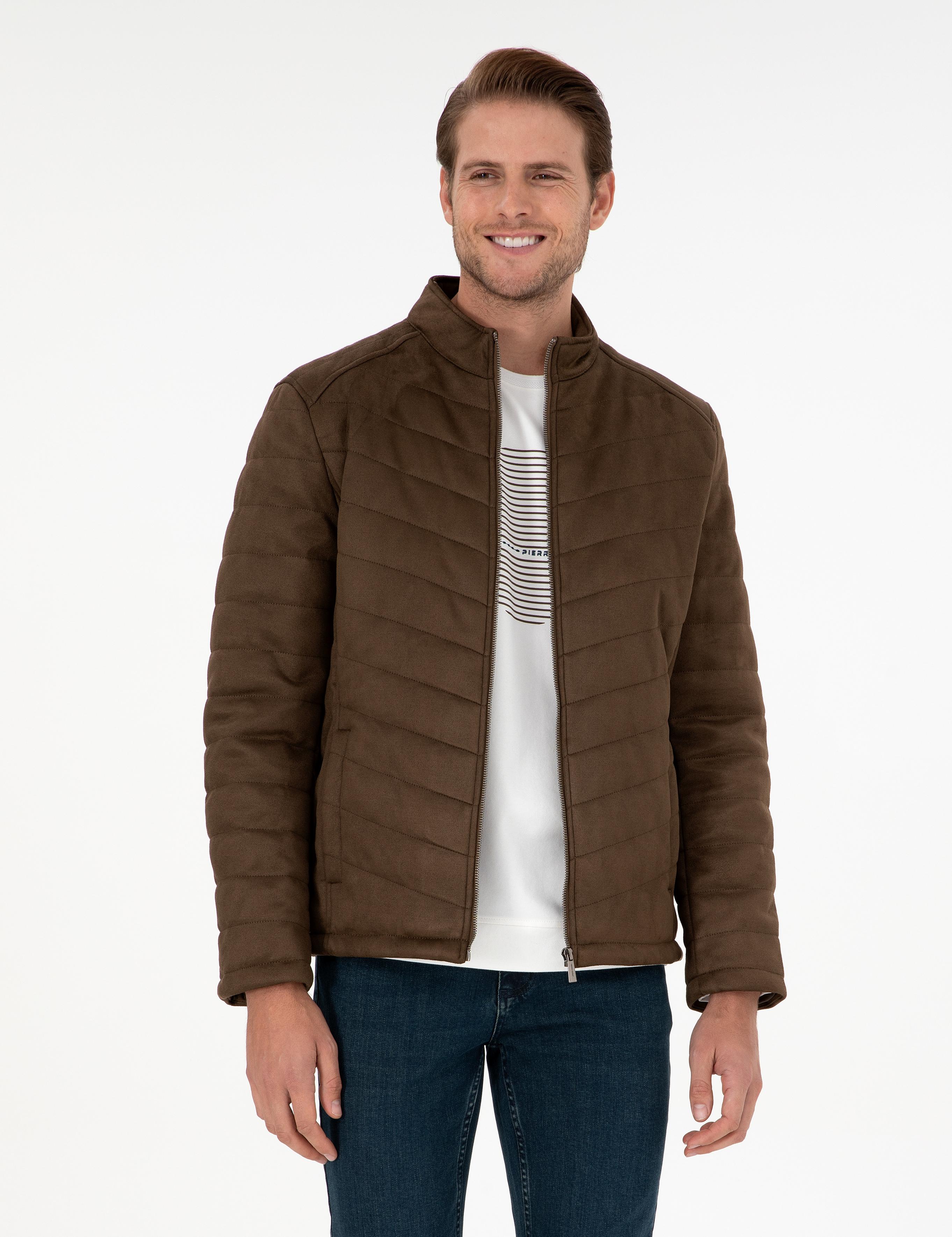 Haki Suni Deri Ceket