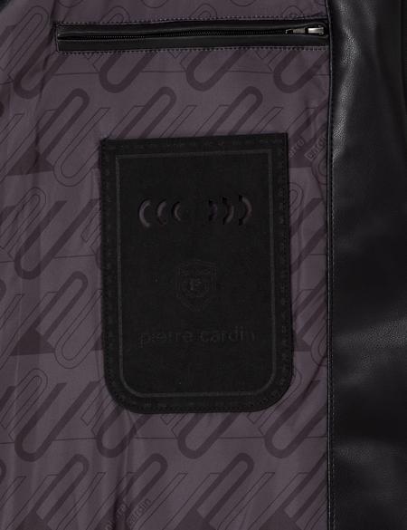 Siyah Suni Deri Yelek - 50300553004