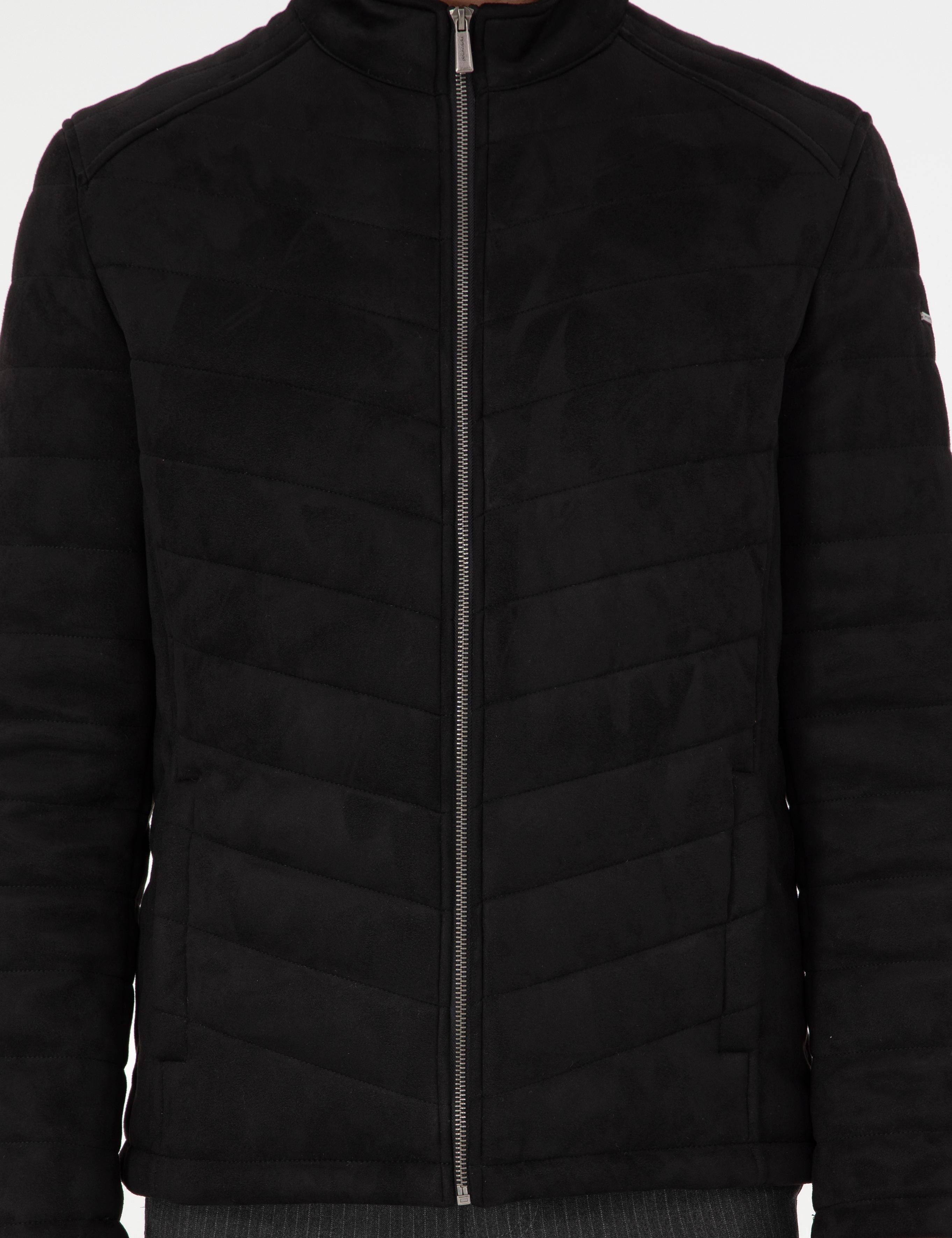 Siyah Suni Deri Ceket