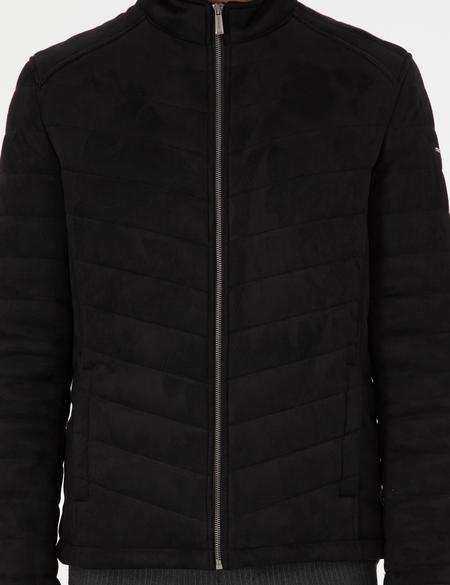 Siyah Suni Deri Ceket - 50300519007