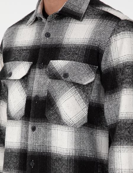 Siyah Oduncu Çift Cepli Comfort Fit Gömlek Ceket - 50292148032