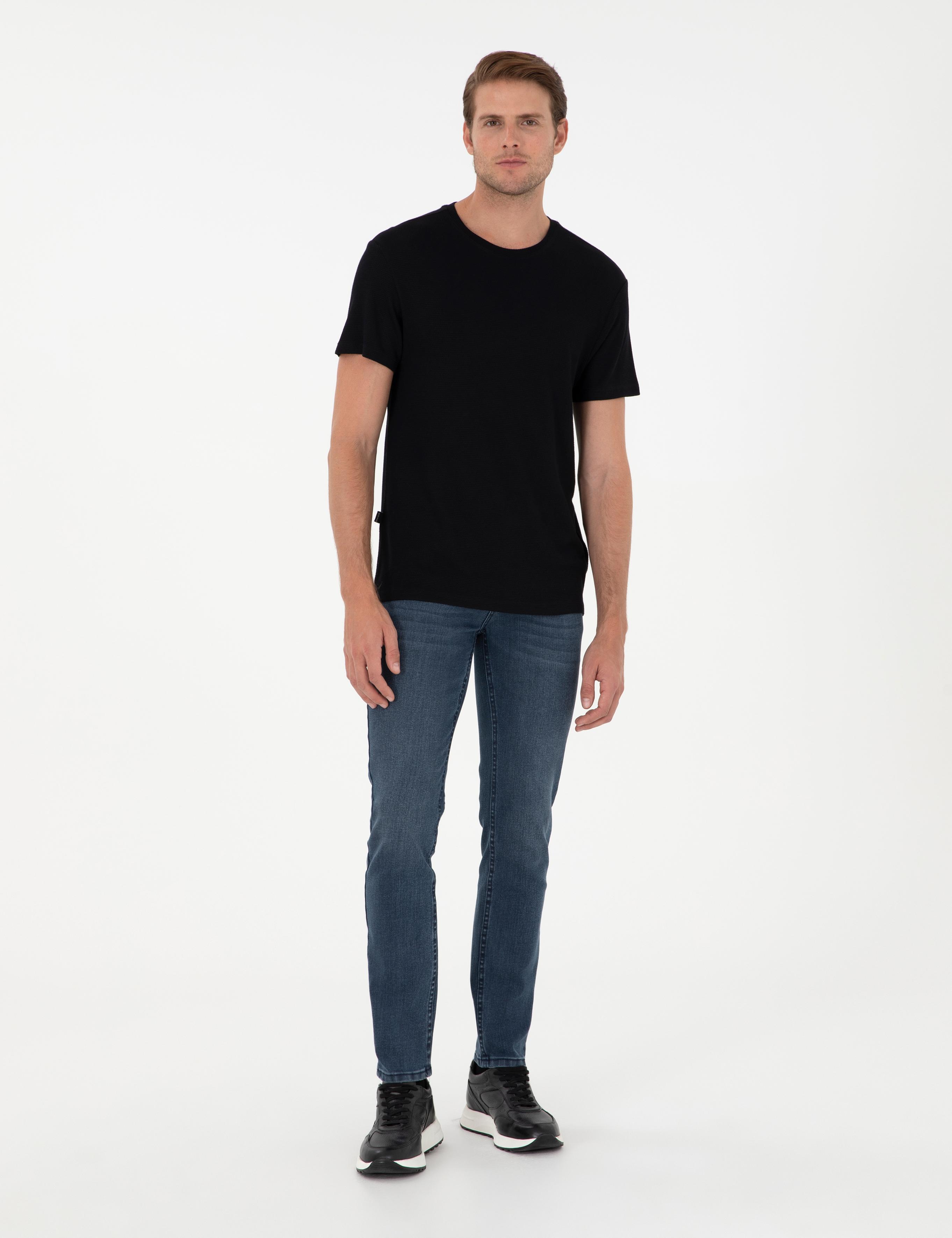 Siyah Slim Fit Basic Tişört