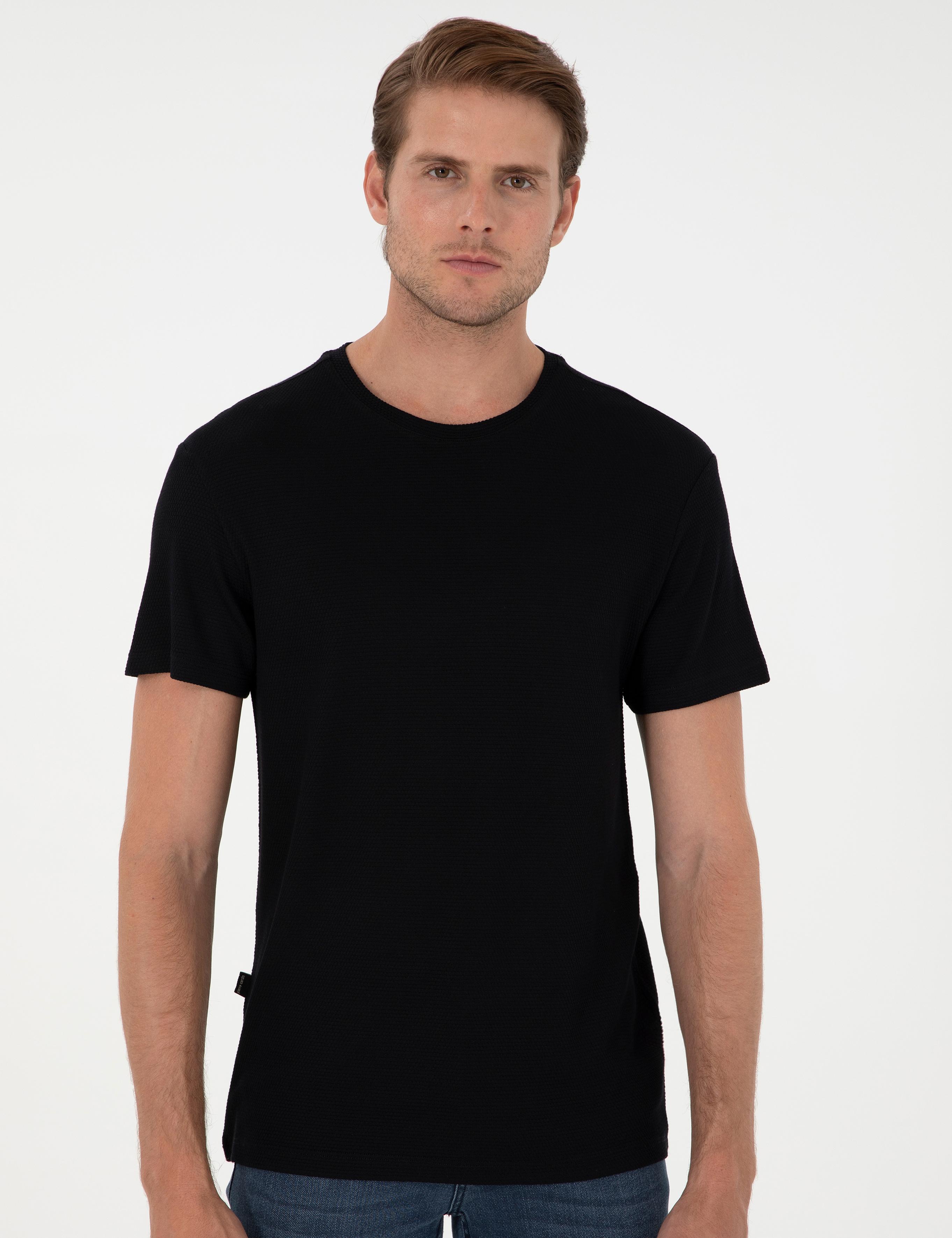 Siyah Slim Fit Basic Tişört