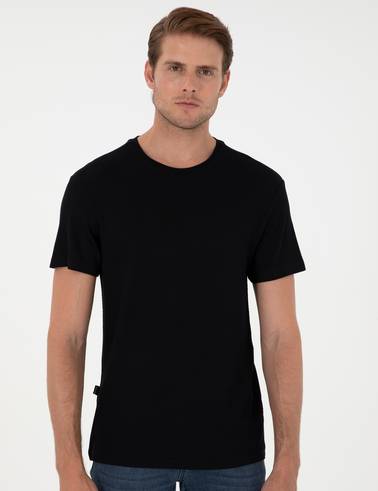 Siyah Slim Fit Basic Tişört
