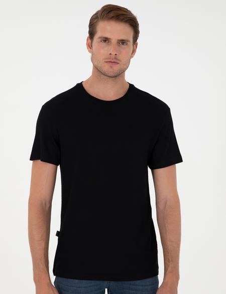 Siyah Slim Fit Basic Tişört - 50280967023