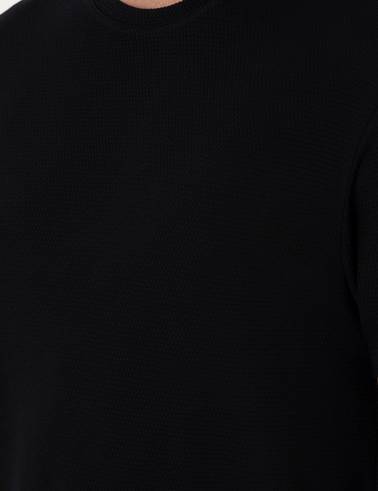 Siyah Slim Fit Basic Tişört