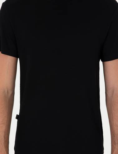 Siyah Slim Fit Basic Tişört