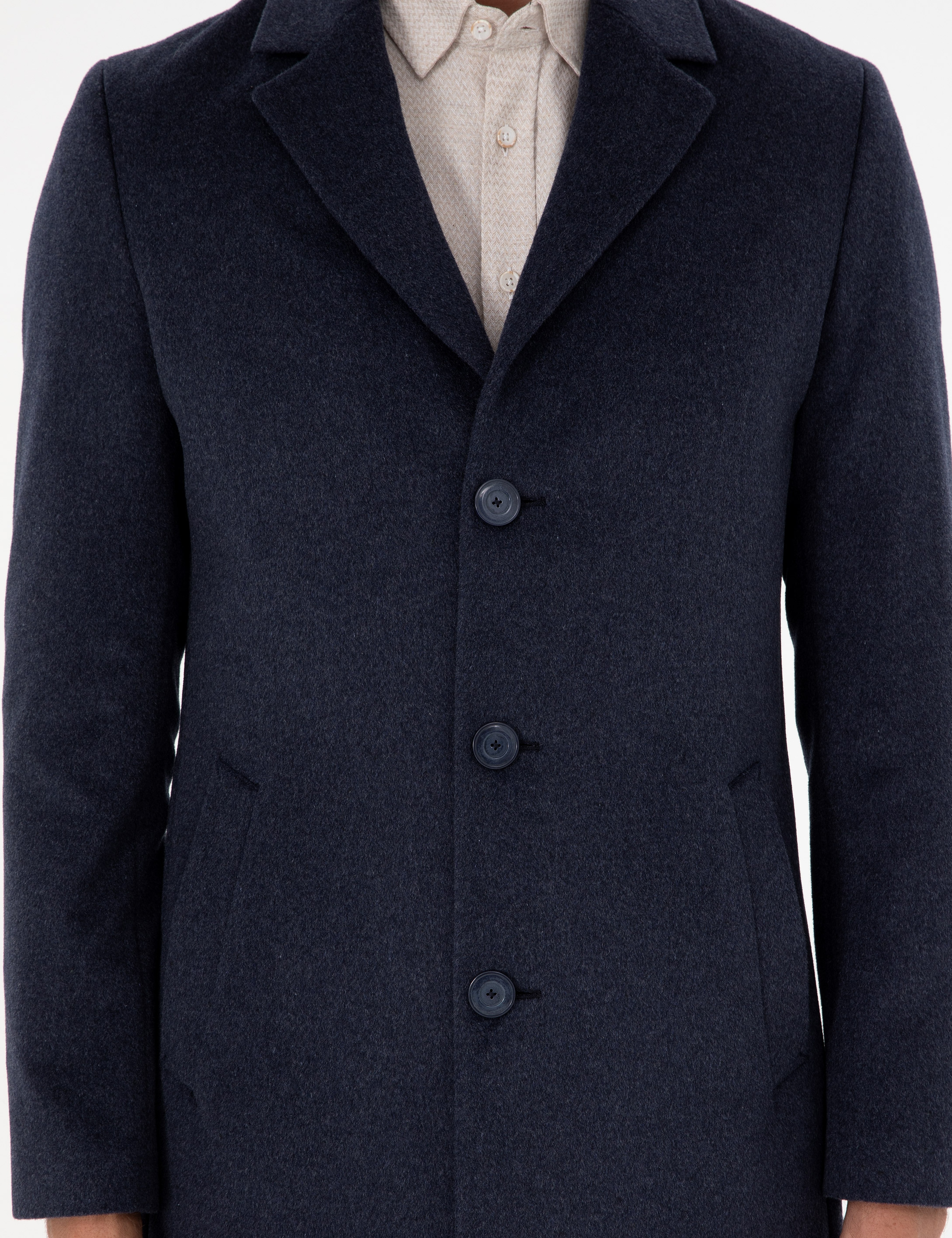 İndigo Ex. Slim Fit Kaşe Kaban - Image 7