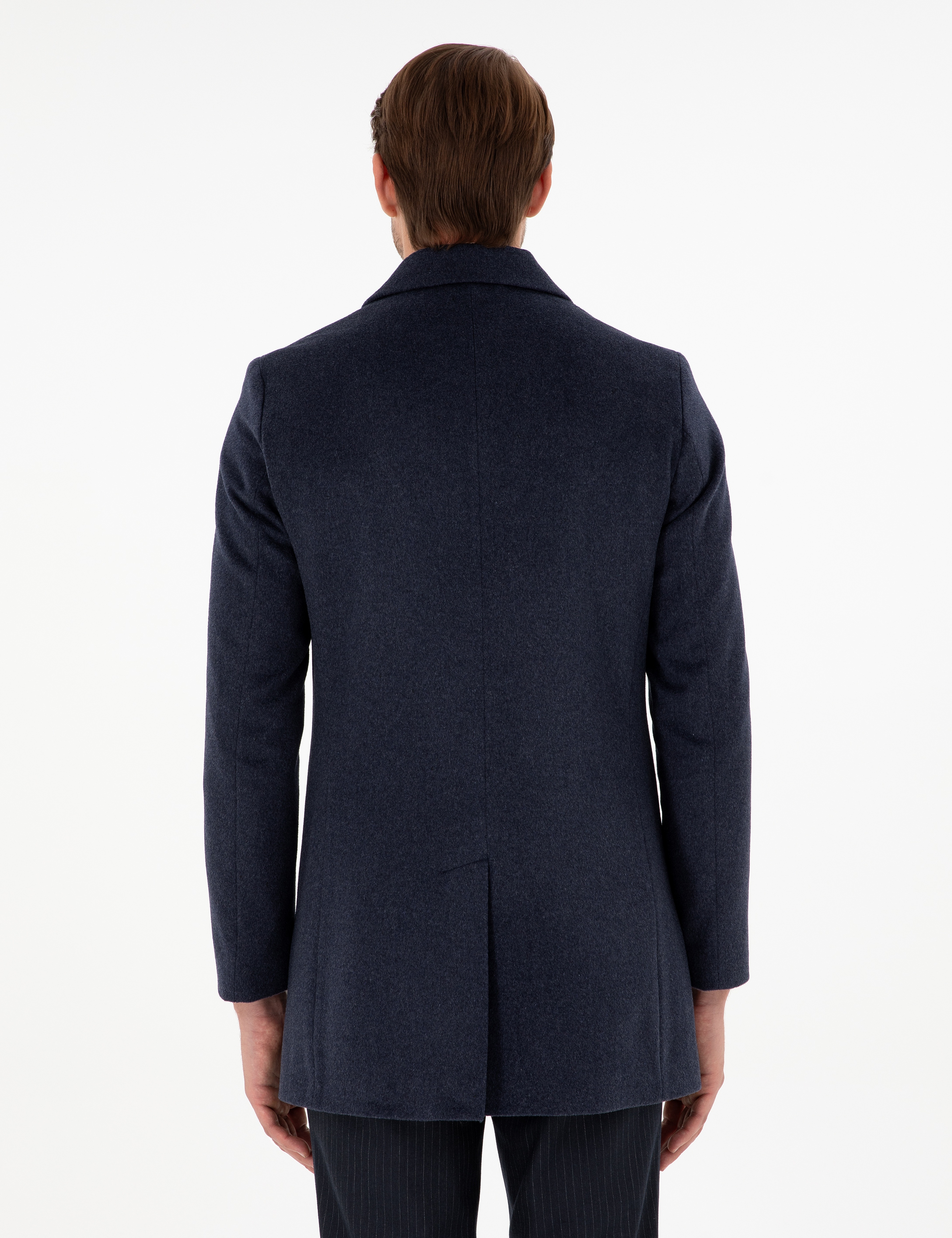 İndigo Ex. Slim Fit Kaşe Kaban