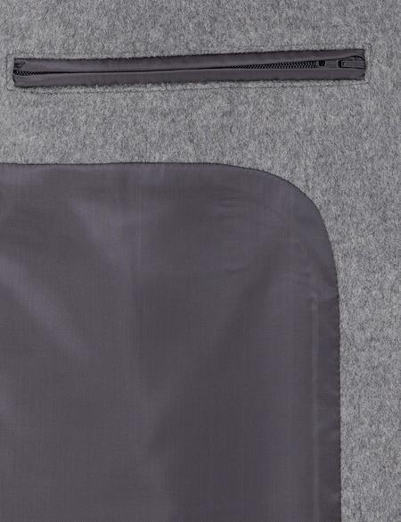 Açık Gri Ex. Slim Fit Kaşe Kaban - 50291017013