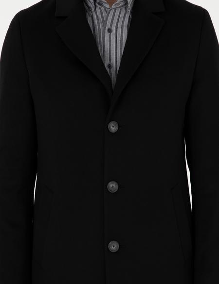 Siyah Ex. Slim Fit Kaşe Kaban - 50291017008