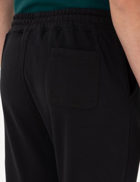 Siyah Slim Fit 3 İplik Düz Paça Eşofman Altı - 50299304008