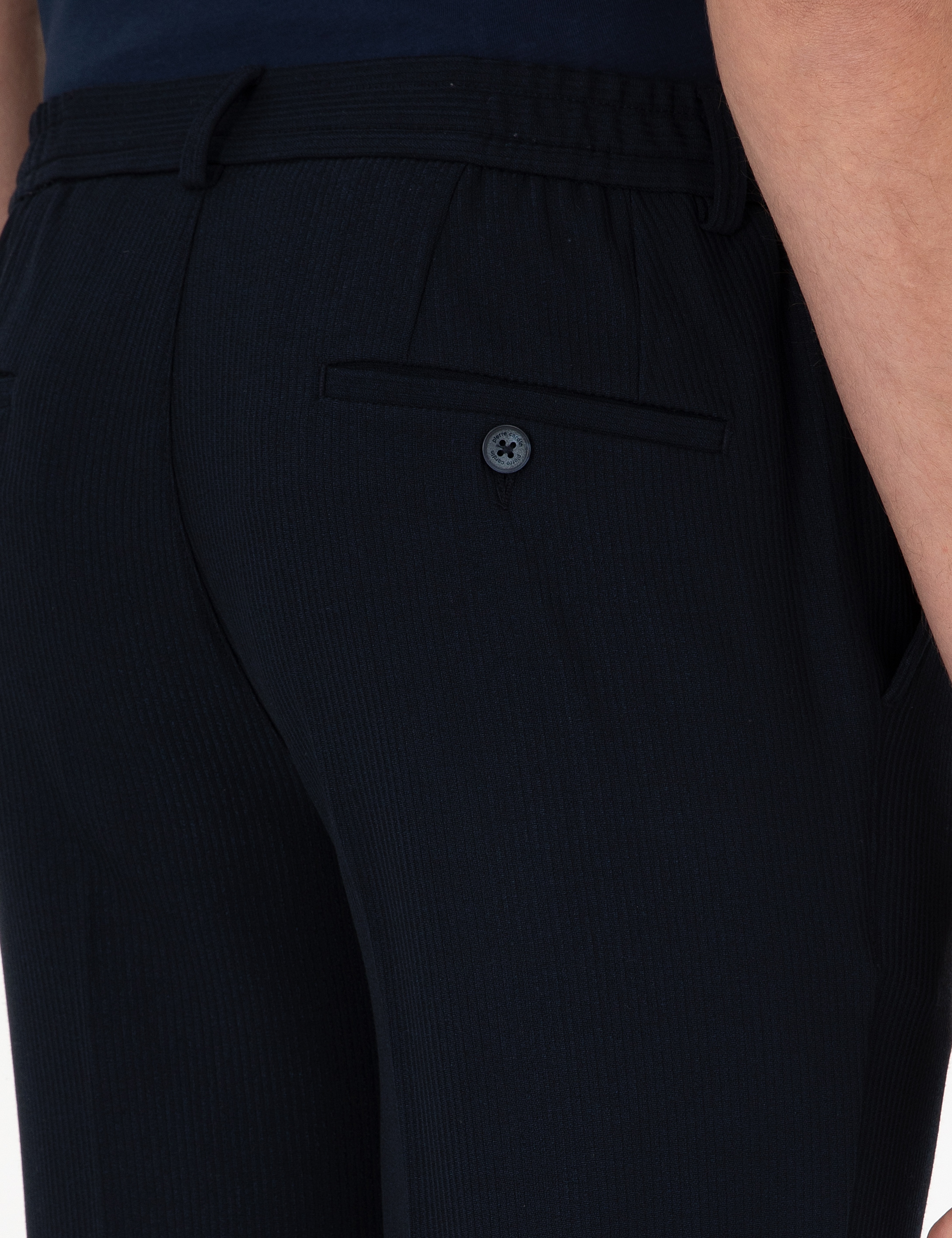 Lacivert Slim Fit Kumaş Pantolon - Image 6
