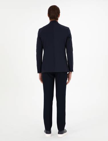 Lacivert Slim Fit Kumaş Pantolon