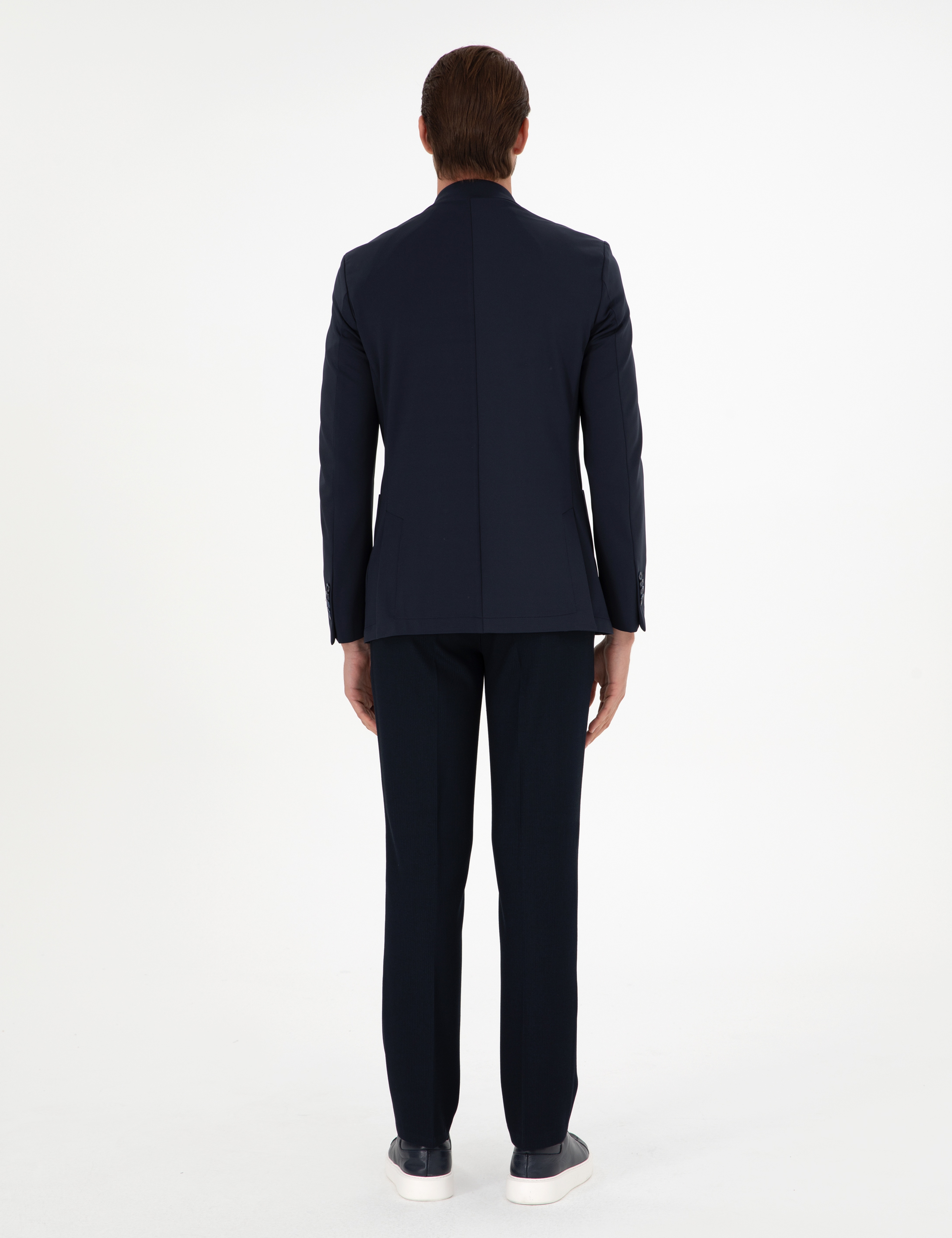 Lacivert Slim Fit Kumaş Pantolon - Image 4