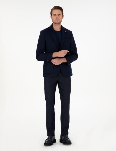 Lacivert Slim Fit Kumaş Pantolon - 50297524039
