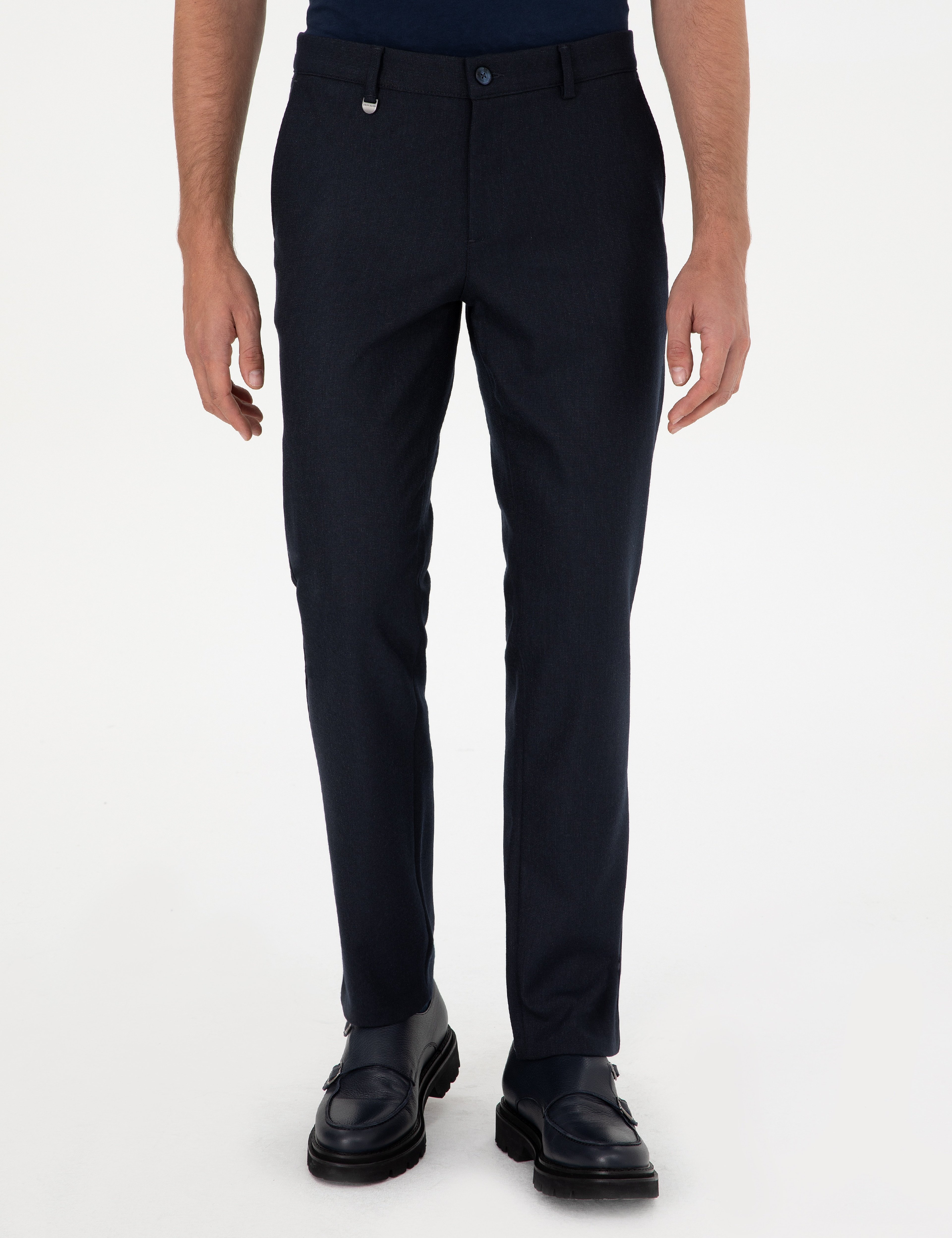Lacivert Slim Fit Kumaş Pantolon