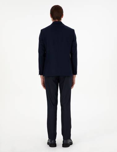 Lacivert Slim Fit Kumaş Pantolon
