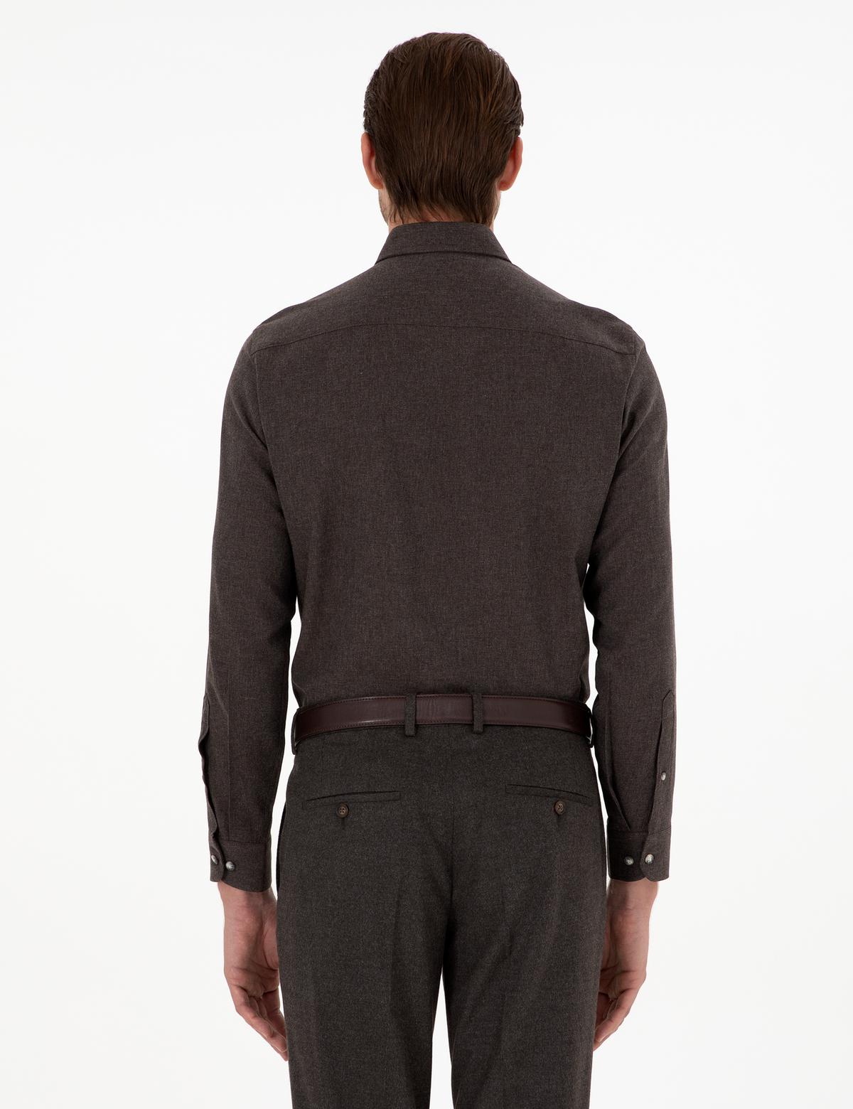 Kahverengi Slim Fit Kumaş Pantolon - 50293167108