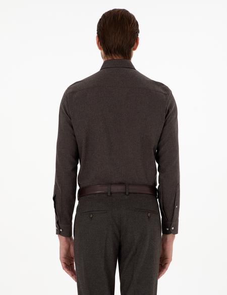 Kahverengi Slim Fit Kumaş Pantolon - 50293167108