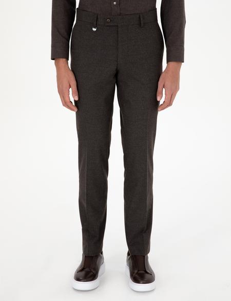 Kahverengi Slim Fit Kumaş Pantolon - 50293167108