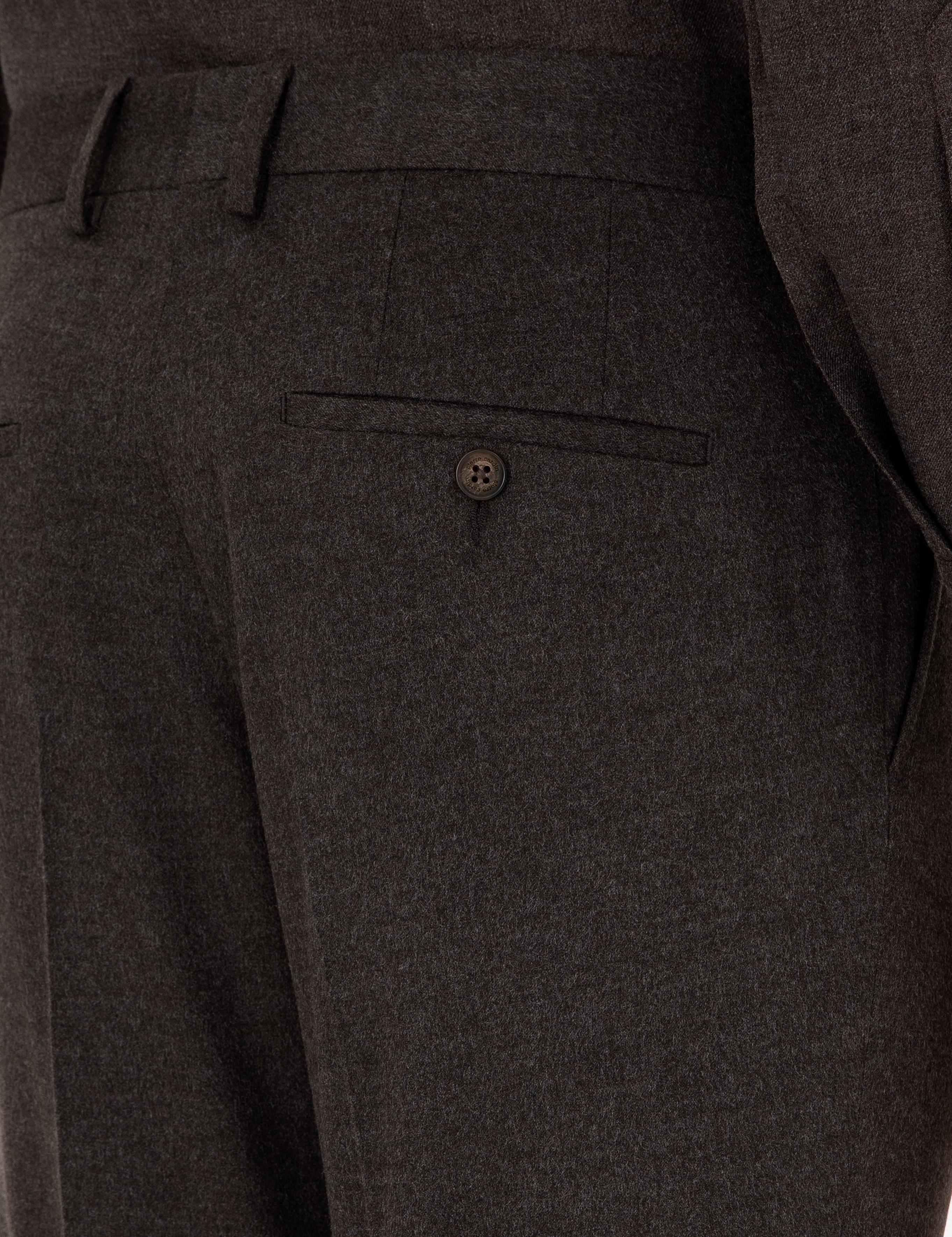 Kahverengi Slim Fit Kumaş Pantolon