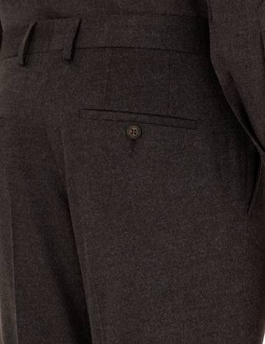 Kahverengi Slim Fit Kumaş Pantolon