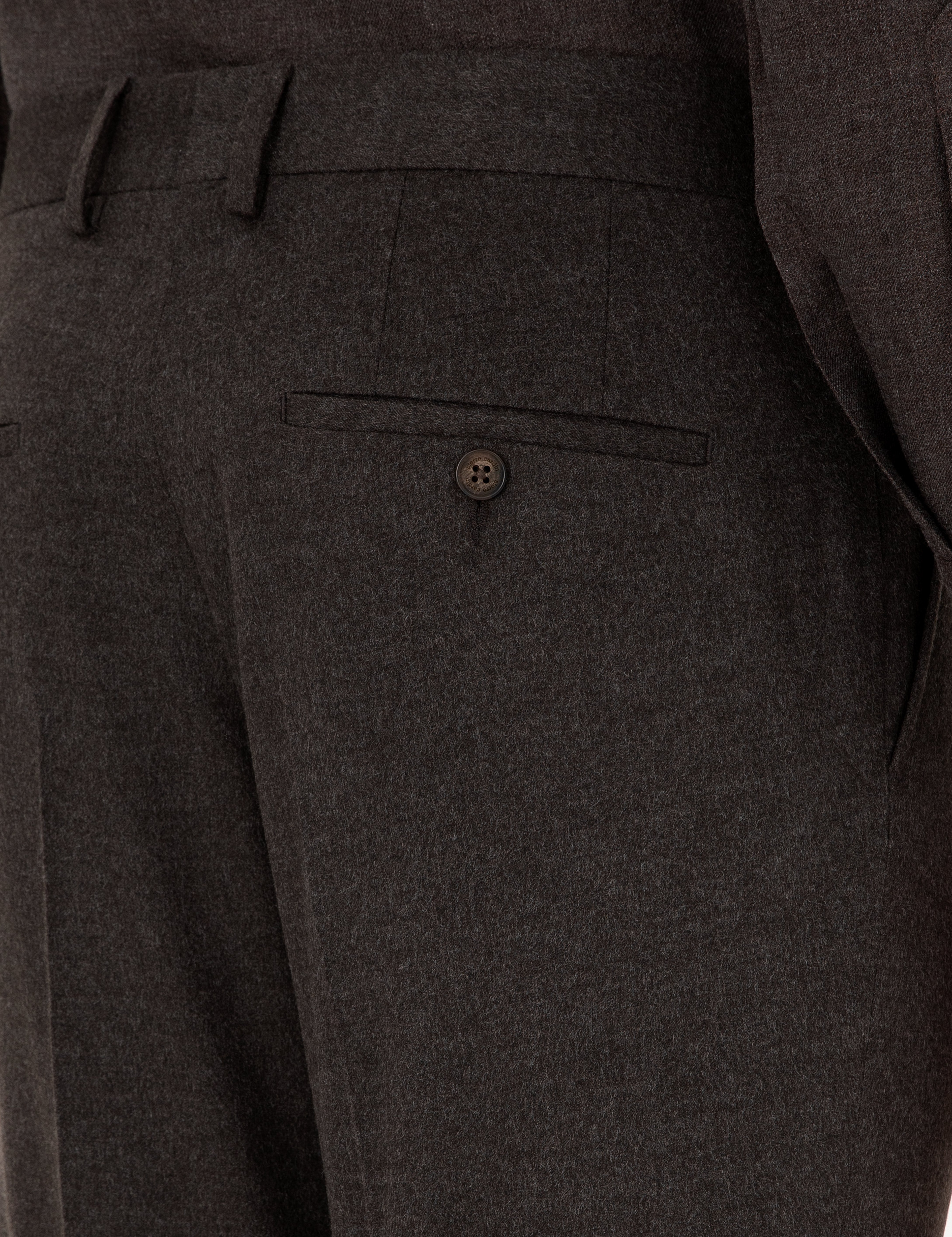 Kahverengi Slim Fit Kumaş Pantolon - Image 6