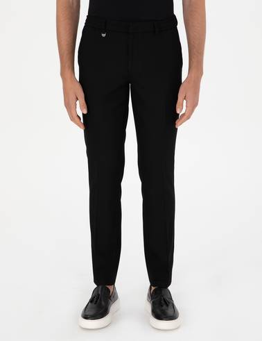 Siyah Slim Fit Kumaş Pantolon