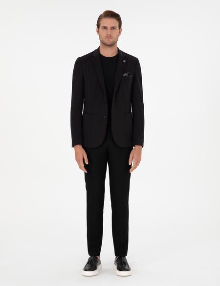 Siyah Slim Fit Kumaş Pantolon - 50296135006