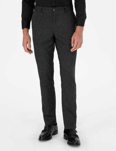 Antrasit Slim Fit Kumaş Pantolon