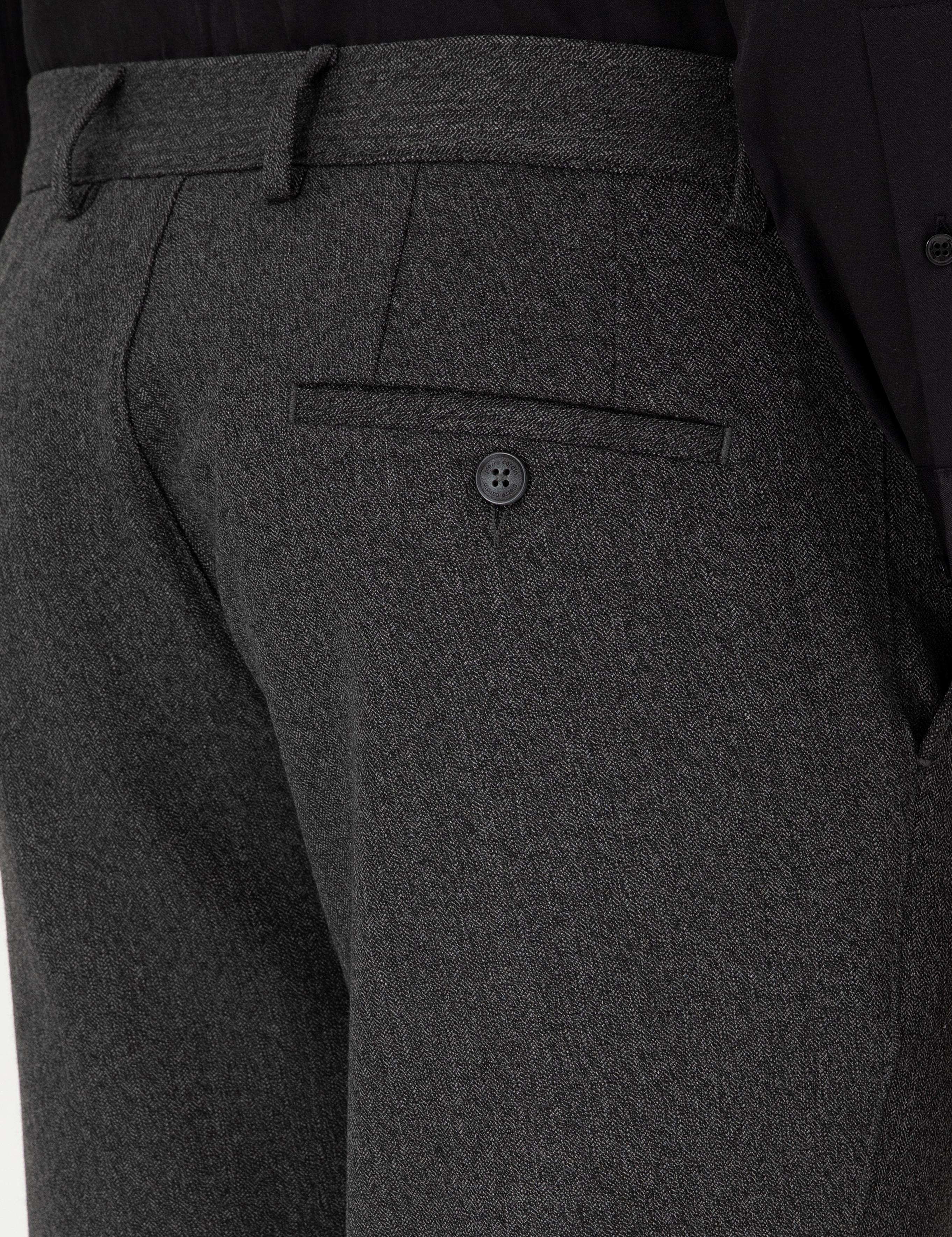 Antrasit Slim Fit Kumaş Pantolon