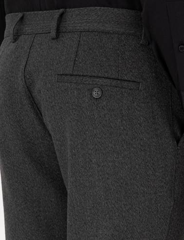 Antrasit Slim Fit Kumaş Pantolon