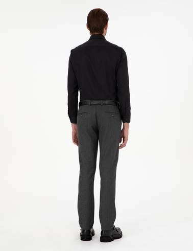 Antrasit Slim Fit Kumaş Pantolon