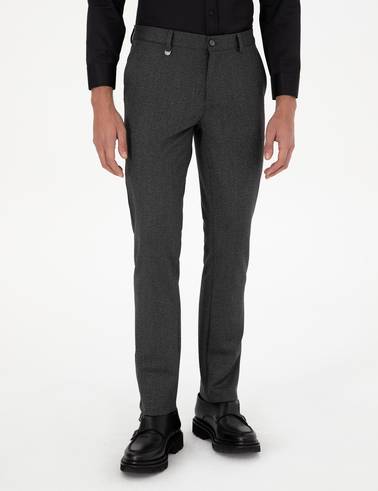 Antrasit Slim Fit Kumaş Pantolon