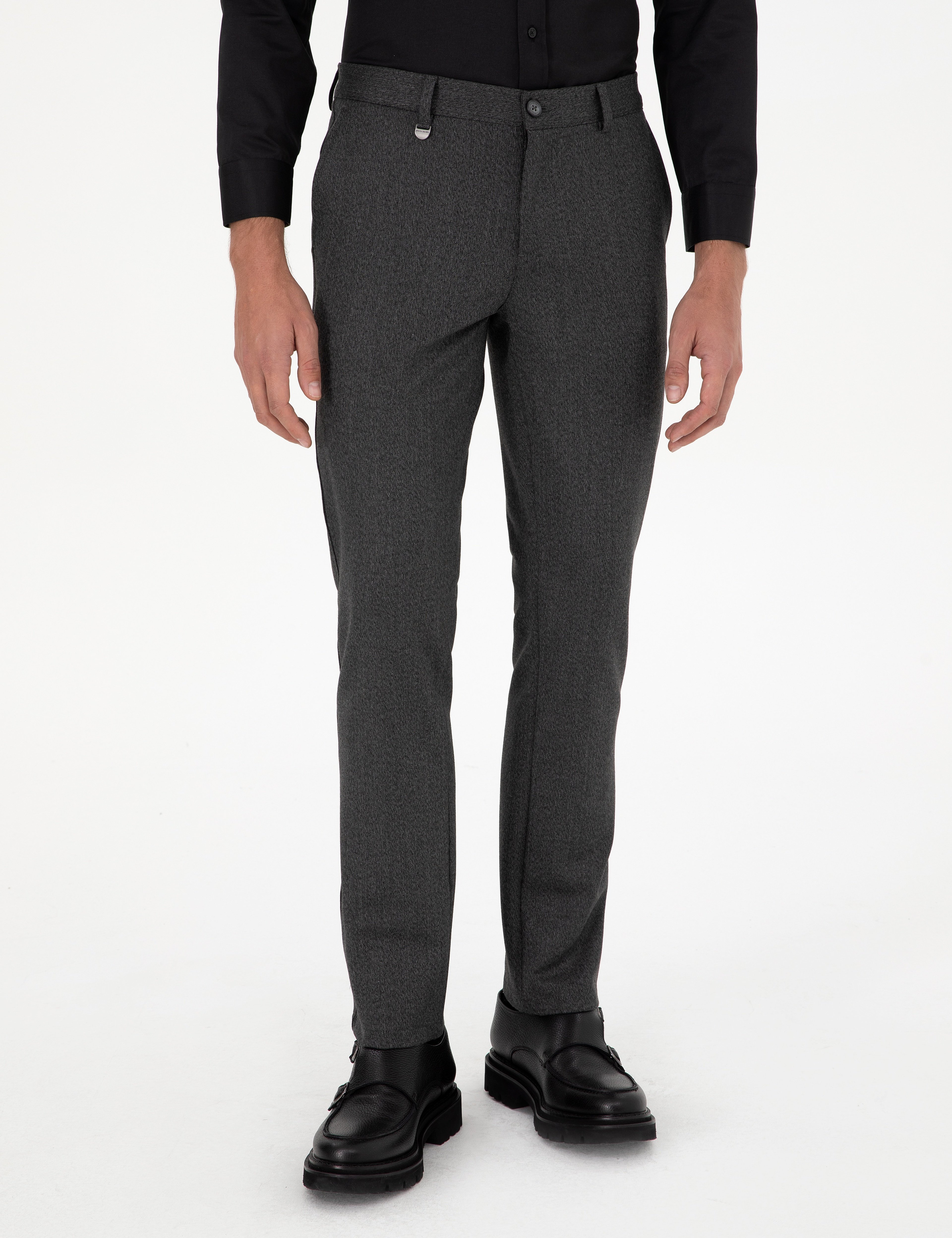 Antrasit Slim Fit Kumaş Pantolon
