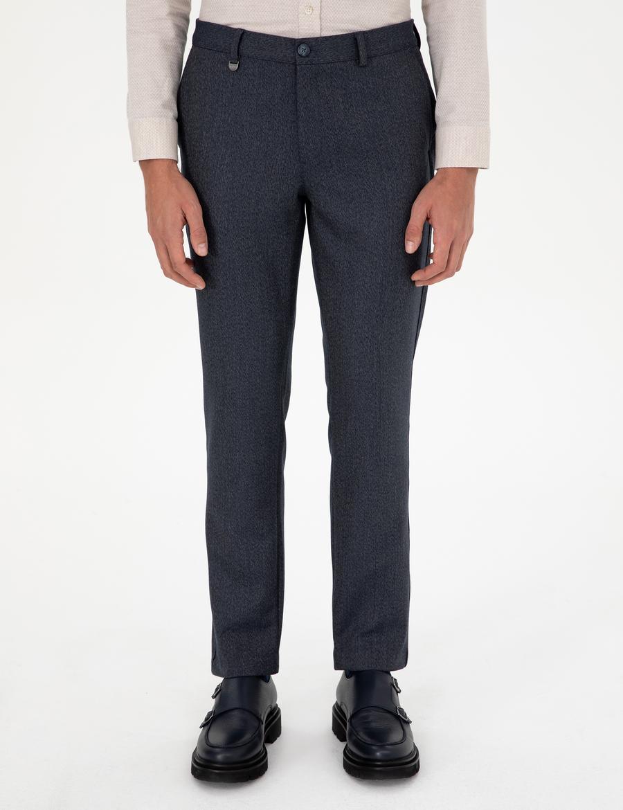 Lacivert Slim Fit Kumaş Pantolon