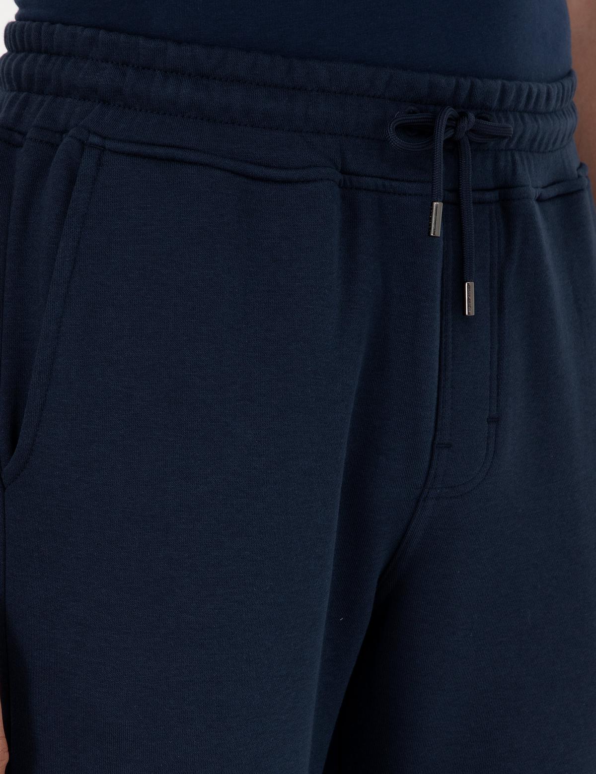 Lacivert Slim Fit 3 İplik Paçası Lastikli Eşofman Altı - 50299286015