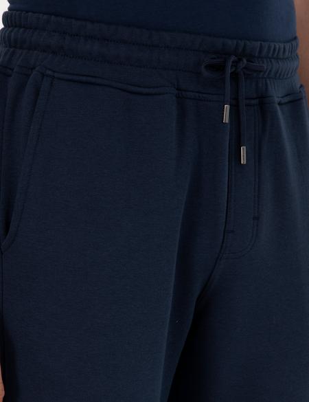 Lacivert Slim Fit 3 İplik Paçası Lastikli Eşofman Altı - 50299286015