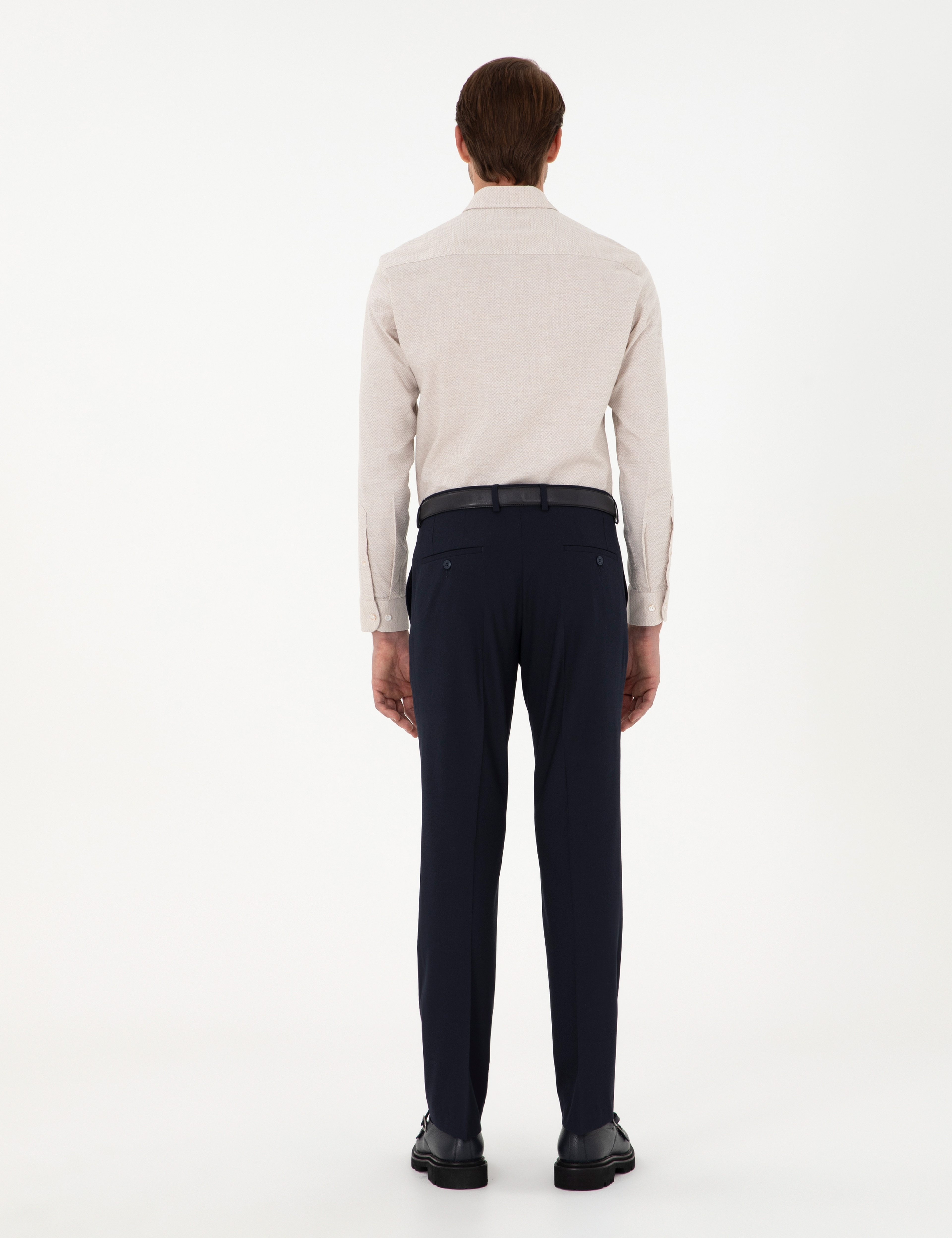 Lacivert Slim Fit Kumaş Pantolon